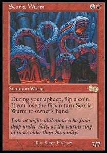 Scoria Wurm - Urza's Saga (Rare) [USG-212]