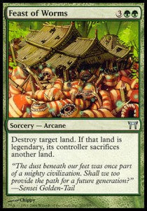Feast of Worms - Champions of Kamigawa (Uncommon) [CHK-207]