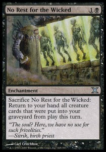 No Rest for the Wicked - Tenth Edition (Uncommon) [10E-165]