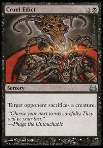 Cruel Edict - Duel Decks: Divine vs. Demonic (Uncommon) [DDC-48]