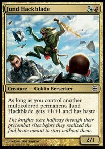 Jund Hackblade - Alara Reborn (Common) [ARB-138]