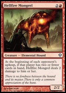 Hellfire Mongrel - Zendikar (Uncommon) [ZEN-130]