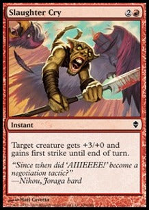 Slaughter Cry - Zendikar (Common) [ZEN-149]