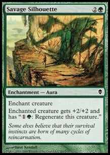 Savage Silhouette - Zendikar (Common) [ZEN-181]