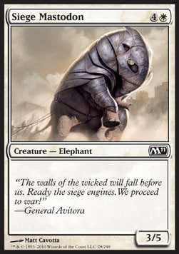 Siege Mastodon - Magic 2011 (Common) [M11-29]