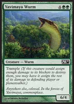 Yavimaya Wurm - Magic 2011 (Common) [M11-200]
