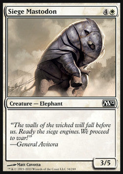 Siege Mastodon - Magic 2012 (Common) [M12-34]