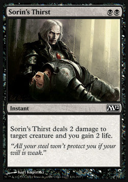 Sorin's Thirst - Magic 2012 (Common) [M12-110]
