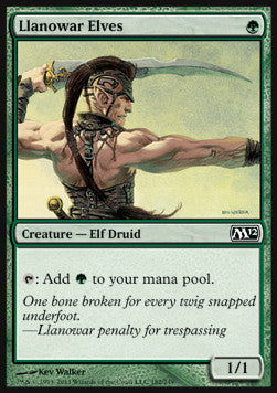 Llanowar Elves - Magic 2012 (Common) [M12-182]