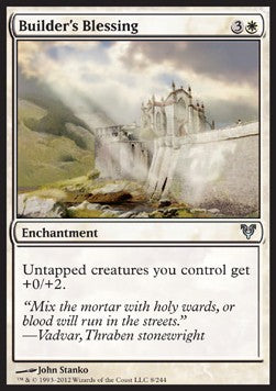 Builder's Blessing - Avacyn Restored (Uncommon) [AVR-8]