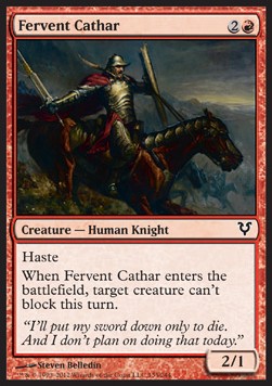 Fervent Cathar - Avacyn Restored (Common) [AVR-135]
