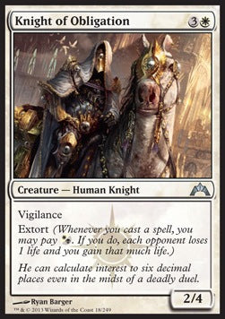 Knight of Obligation - Gatecrash (Uncommon) [GTC-18]