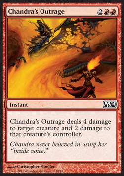 Chandra's Outrage - Magic 2014 (Common) [M14-133]