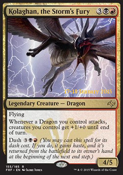 Kolaghan, the Storm's Fury - Fate Reforged: Promos (Rare) [PFRF-155]