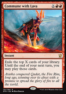 Commune with Lava - Dragons of Tarkir (Rare) [DTK-131]