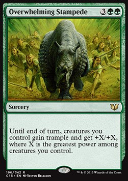 Overwhelming Stampede - Commander 2015 (Rare) [C15-196]