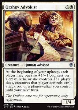 Orzhov Advokist - Commander 2016 (Uncommon) [C16-3]