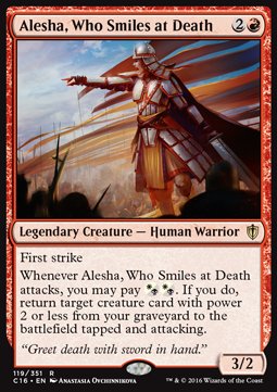 Alesha, Who Smiles at Death - Commander 2016 (Rare) [C16-119]