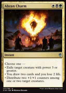 Abzan Charm - Commander 2016 (Uncommon) [C16-177]