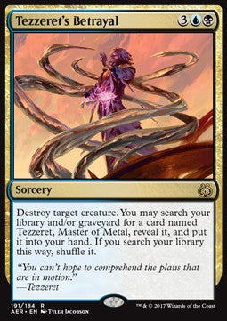 Tezzeret's Betrayal - Aether Revolt (Rare) [AER-191]