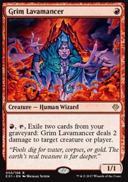 Grim Lavamancer - Archenemy: Nicol Bolas (Rare) [E01-50]