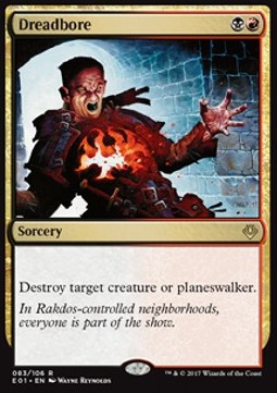 Dreadbore - Archenemy: Nicol Bolas (Rare) [E01-83]