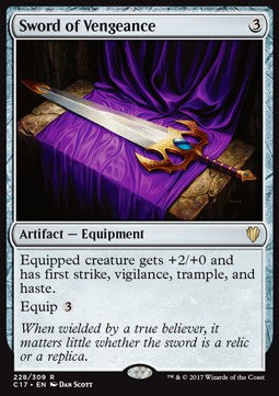 Sword of Vengeance - Commander 2017 (Rare) [C17-228]