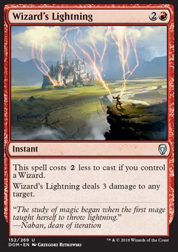 Wizard's Lightning - Dominaria (Uncommon) [DOM-152]