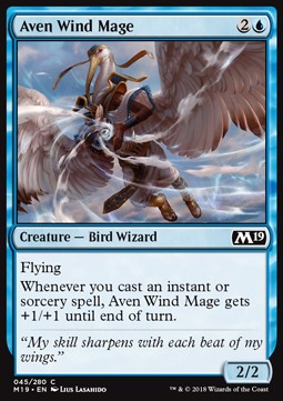 Aven Wind Mage - Core 2019 (Common) [M19-45]