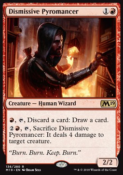 Dismissive Pyromancer - Core 2019 (Rare) [M19-136]