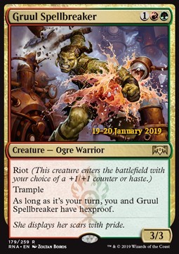Gruul Spellbreaker - Ravnica Allegiance: Extras (Rare) [XRNA-179]