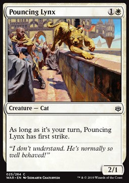 Pouncing Lynx - War of the Spark (Common) [WAR-25]