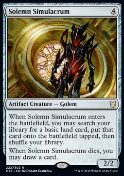 Solemn Simulacrum - Commander 2019 (Rare) [C19-222]