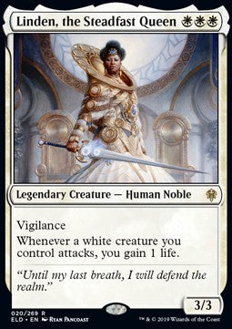 Linden, the Steadfast Queen - Throne of Eldraine (Rare) [ELD-20]