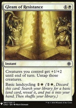 Gleam of Resistance - Mystery Booster (Common) [MYS-87]