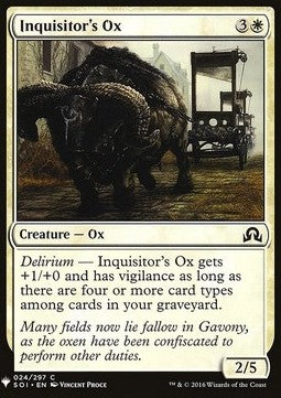 Inquisitor's Ox - Mystery Booster (Common) [MYS-24]