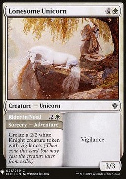 Lonesome Unicorn // Rider in Need - Mystery Booster (Common) [MYS-21]