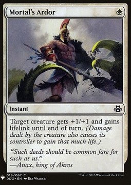 Mortal's Ardor - Mystery Booster (Common) [MYS-19]