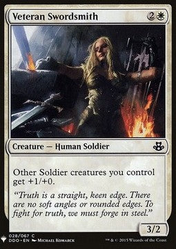 Veteran Swordsmith - Mystery Booster (Common) [MYS-28]