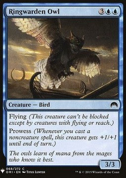 Ringwarden Owl - Mystery Booster (Common) [MYS-68]