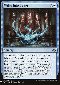 Write into Being - Mystery Booster (Common) [MYS-59]
