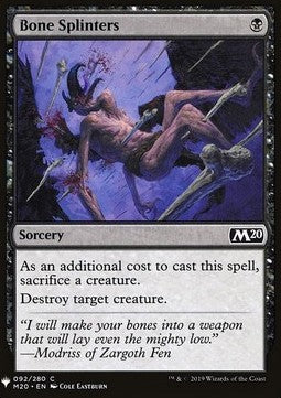 Bone Splinters - Mystery Booster (Common) [MYS-92]