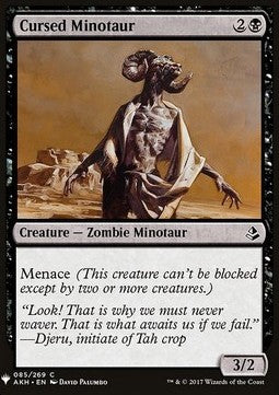 Cursed Minotaur - Mystery Booster (Common) [MYS-85]