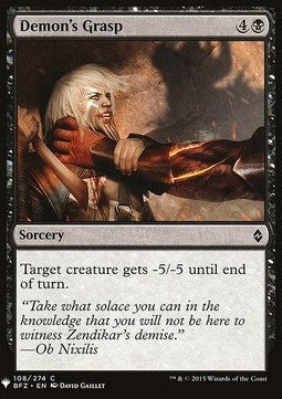 Demon's Grasp - Mystery Booster (Common) [MYS-108]