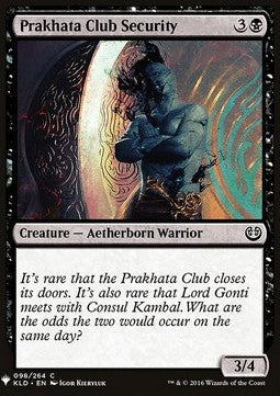Prakhata Club Security - Mystery Booster (Common) [MYS-98]