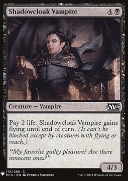Shadowcloak Vampire - Mystery Booster (Common) [MYS-113]