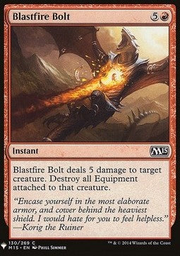 Blastfire Bolt - Mystery Booster (Common) [MYS-130]