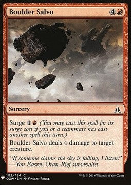 Boulder Salvo - Mystery Booster (Common) [MYS-102]