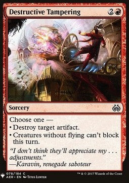 Destructive Tampering - Mystery Booster (Common) [MYS-78]