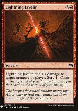 Lightning Javelin - Mystery Booster (Common) [MYS-153]